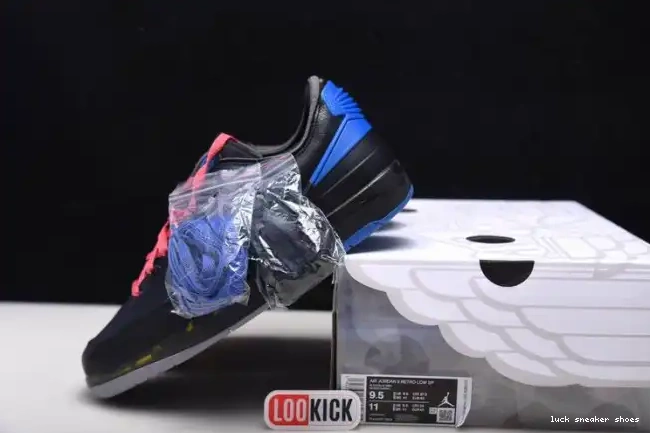 Cheap LUCY SP Black DJ4375-004 Blue Retro Jordan 2 Off-White Low 0407
